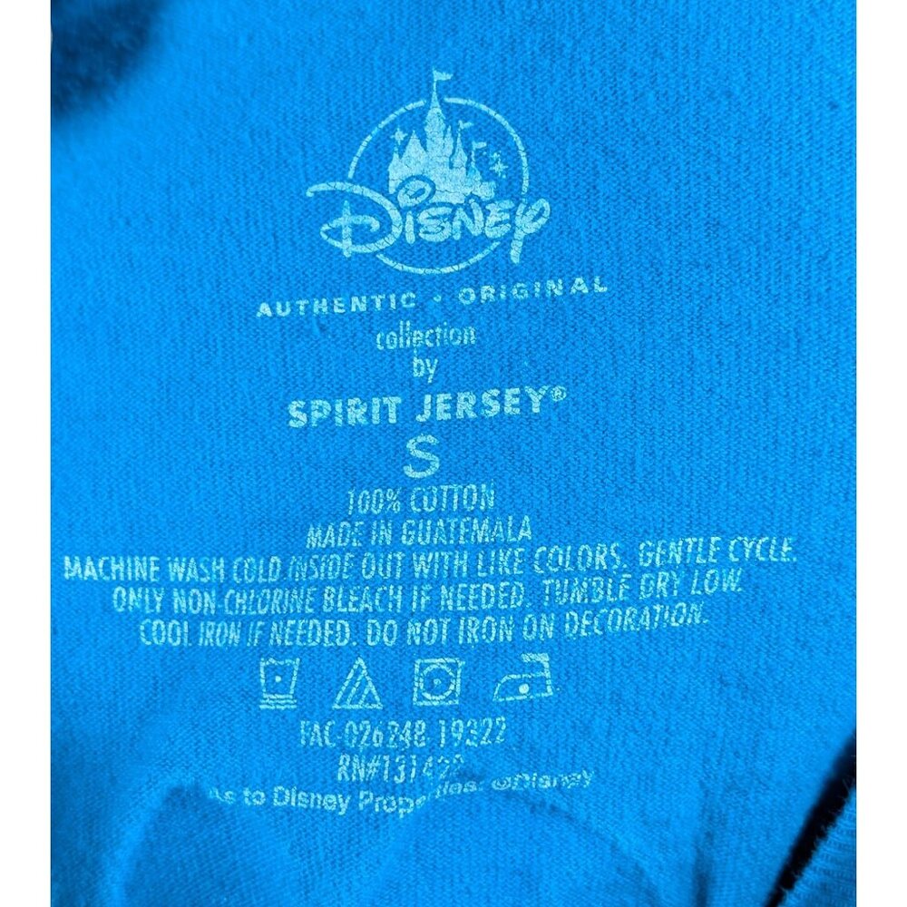 Disneyland Resort Oversized Spirit Jersey Shirt Size Small Adult Turquoise Blue - Picture 3 of 3